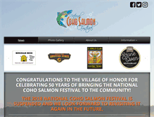 Tablet Screenshot of nationalcohosalmonfestival.org